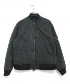 meanswhileミーンズワイル）の古着「Loop Zip MA1」｜ブラック