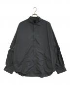 meanswhileミーンズワイル）の古着「Feather Smooth Snap SH」｜グレー