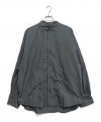 meanswhileミーンズワイル）の古着「Feather Smooth Snap SH」｜グレー