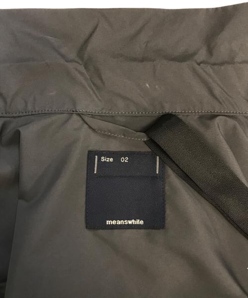 meanswhile（ミーンズワイル）meanswhile (ミーンズワイル) Feather Smooth Snap SH グレー サイズ:2の古着・服飾アイテム