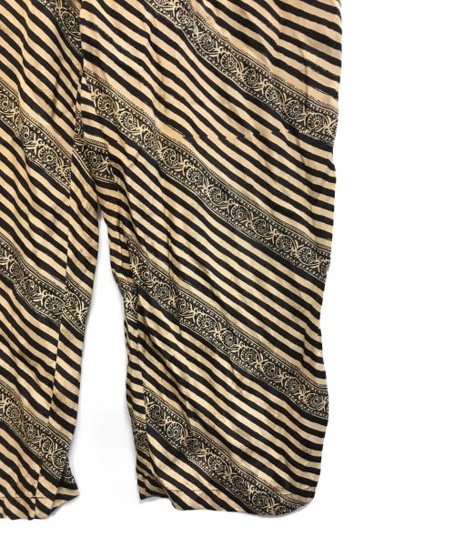 sara mallika（サラマリカ）sara mallika (サラマリカ) Rayon Jacquard Stripe Print All In One ブラウン サイズ:Sの古着・服飾アイテム