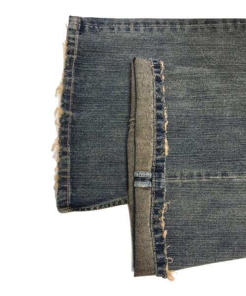 BALENCIAGA（バレンシアガ）BALENCIAGA (バレンシアガ) ウォシュド加工 ブーツ カット デニム パンツ インディゴ サイズ:Lの古着・服飾アイテム