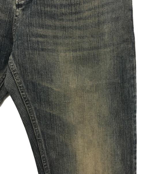 BALENCIAGA（バレンシアガ）BALENCIAGA (バレンシアガ) ウォッシュド加工ブーツカットデニムパンツ インディゴ サイズ:Sの古着・服飾アイテム