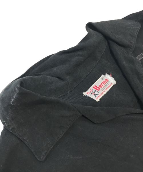 BUD BERMA（バドベルマ）BUD BERMA (バドベルマ) 60’s開襟シャツ ブラック サイズ:Mの古着・服飾アイテム