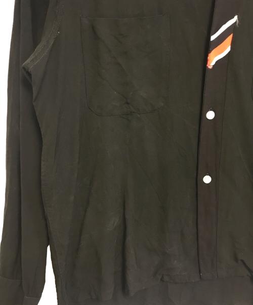 BUD BERMA（バドベルマ）BUD BERMA (バドベルマ) 60’s開襟シャツ ブラック サイズ:Mの古着・服飾アイテム