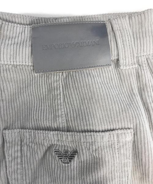EMPORIO ARMANI（エンポリオアルマーニ）EMPORIO ARMANI (エンポリオアルマーニ) コーデュロイパンツ グレー サイズ:25の古着・服飾アイテム