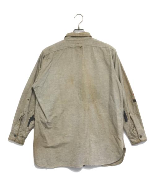 GREAT WESTERN（グレートウェスタン）GREAT WESTERN (グレートウェスタン) ウールワークシャツ グレー サイズ:Sの古着・服飾アイテム