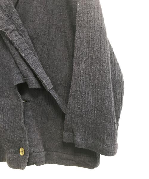 ISSEY SPORT（イッセイスポーツ）ISSEY SPORT (イッセイスポーツ) 80's変形フーデットカーディガン ネイビー サイズ:9の古着・服飾アイテム