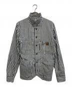 SUGAR CANE×MISTER FREEDOMシュガーケーン×ミスターフリーダム）の古着「ヒッコリーコンダクタージャケット」｜ホワイト