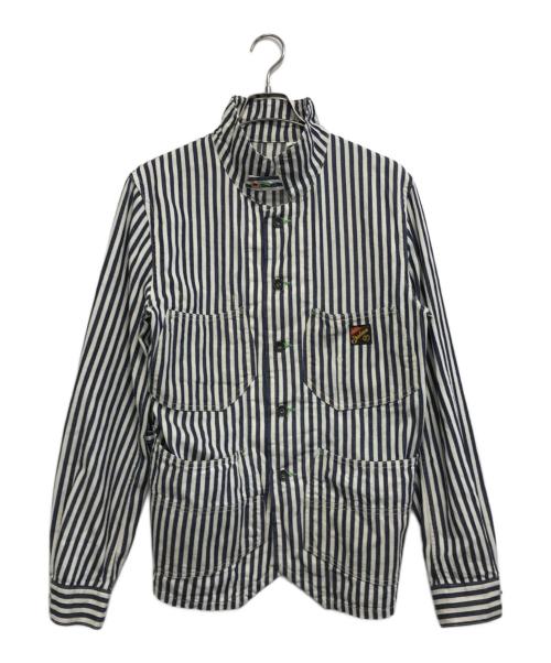 SUGAR CANE（シュガーケーン）SUGAR CANE (シュガーケーン) MISTER FREEDOM (ミスターフリーダム) ヒッコリーコンダクタージャケット ホワイト サイズ:38の古着・服飾アイテム