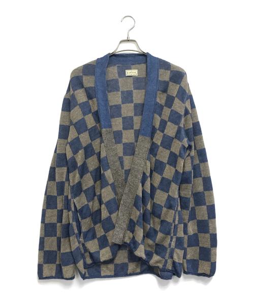 KAPITAL（キャピタル）KAPITAL (キャピタル) KAKASHIリネンニットカーディガン グレー サイズ:3の古着・服飾アイテム