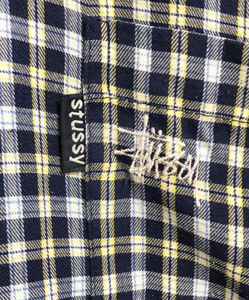 stussy（ステューシー）stussy (ステューシー) BDチェックシャツ ネイビー サイズ:Lの古着・服飾アイテム