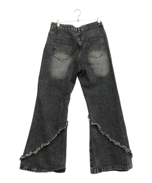 DDNPHH（DDNPHH）DDNPHH (DDNPHH) 再構築フレアデニム ブラック サイズ:XLの古着・服飾アイテム