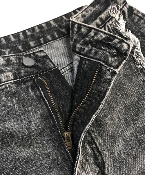 DDNPHH（DDNPHH）DDNPHH (DDNPHH) 再構築フレアデニム ブラック サイズ:XLの古着・服飾アイテム