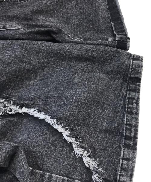 DDNPHH（DDNPHH）DDNPHH (DDNPHH) 再構築フレアデニム ブラック サイズ:XLの古着・服飾アイテム