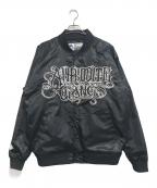 Manufactured by Majesticマニュファクチャ―バイマジェスティック）の古着「中綿スタジャン」｜ブラック