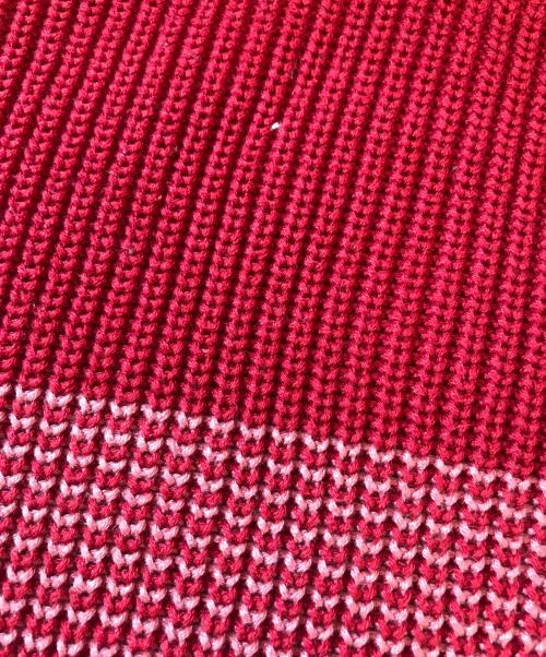 SUPREME（シュプリーム）SUPREME (シュプリーム) Tonal Stripe Crewnwck Sweater レッド サイズ:Mの古着・服飾アイテム