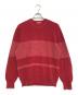 SUPREME（シュプリーム）の古着「Tonal Stripe Crewnwck Sweater」｜レッド