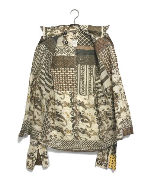 DRIES VAN NOTEN（ドリスヴァンノッテン）DRIES VAN NOTEN (ドリスヴァンノッテン) 総柄刺繍シャツ カーキ サイズ:48の古着・服飾アイテム