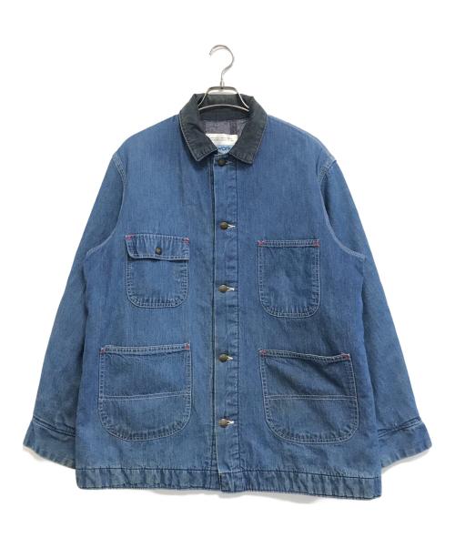 Sears（シアーズ）Sears (シアーズ) 裏地ブランケットデニムカバーオール インディゴ サイズ:Lの古着・服飾アイテム