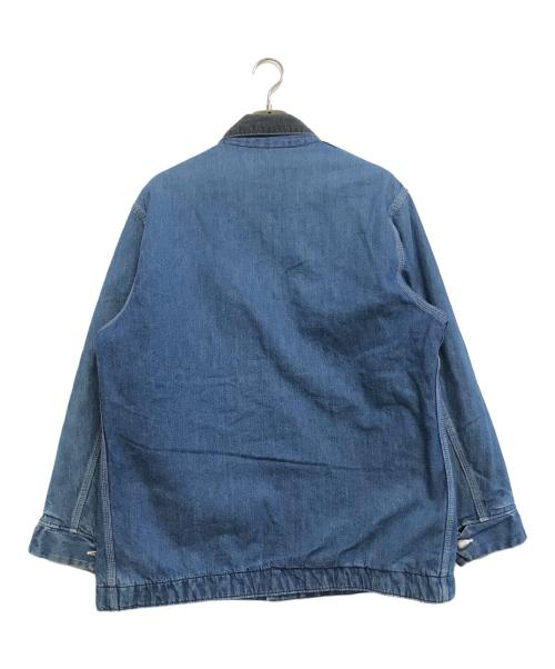 Sears（シアーズ）Sears (シアーズ) 裏地ブランケットデニムカバーオール インディゴ サイズ:Lの古着・服飾アイテム