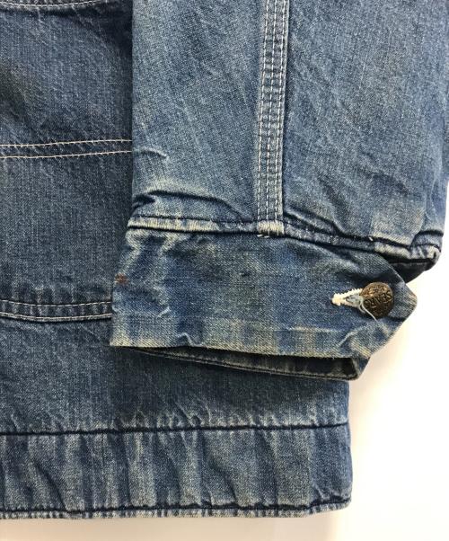 Sears（シアーズ）Sears (シアーズ) 裏地ブランケットデニムカバーオール インディゴ サイズ:Lの古着・服飾アイテム