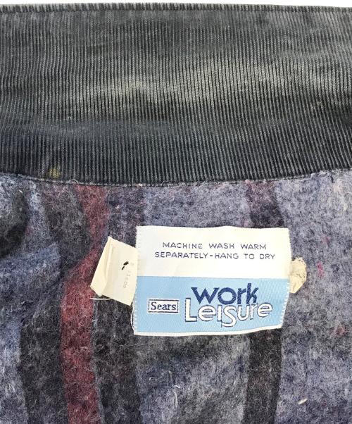 Sears（シアーズ）Sears (シアーズ) 裏地ブランケットデニムカバーオール インディゴ サイズ:Lの古着・服飾アイテム