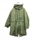 VINTAGE MILITARYヴィンテージ ミリタリー）の古着「US ARMY Ｍ-65 フィッシュテールパーカー」｜カーキ