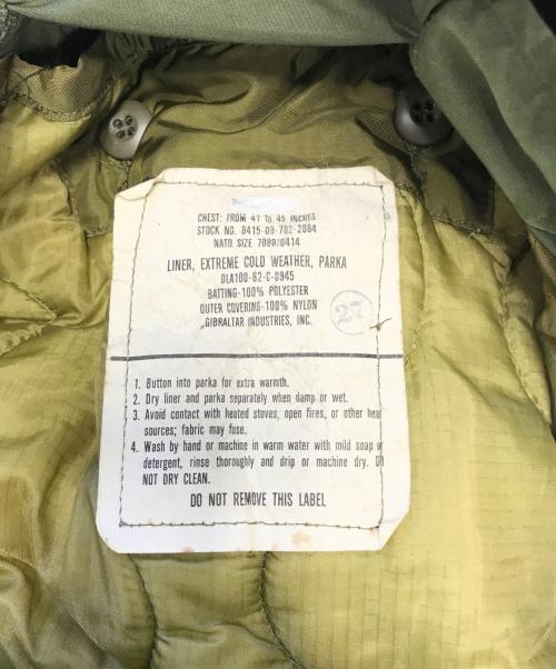 VINTAGE MILITARY（ヴィンテージ ミリタリー）VINTAGE MILITARY (ヴィンテージ ミリタリー) US ARMY Ｍ-65 フィッシュテールパーカー カーキ サイズ:Mの古着・服飾アイテム