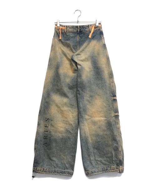 ARIES（アリーズ）ARIES (アリーズ) ACID WASH LOW RISE FLARE インディゴ サイズ:25の古着・服飾アイテム