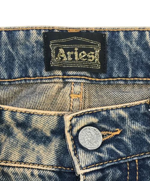 ARIES（アリーズ）ARIES (アリーズ) ACID WASH LOW RISE FLARE インディゴ サイズ:25の古着・服飾アイテム