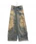 ARIES（アリーズ）の古着「ACID WASH LOW RISE FLARE」｜インディゴ