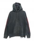 HARLEY-DAVIDSONハーレーダビッドソン）の古着「袖・背面プリントパーカー」｜ブラック