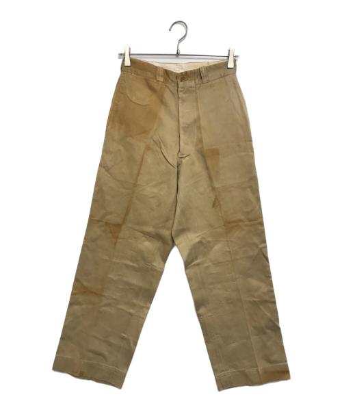 US ARMY（ユーエスアーミー）US ARMY (ユーエスアーミー) チノパン ベージュ サイズ:表記なしの古着・服飾アイテム