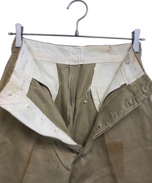 US ARMY（ユーエスアーミー）US ARMY (ユーエスアーミー) チノパン ベージュ サイズ:表記なしの古着・服飾アイテム