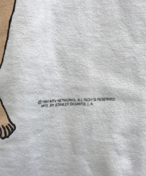 beavis&butthead（ビーバス・アンド・バットヘッド）beavis&butthead (ビーバス・アンド・バットヘッド) Tシャツ ホワイト サイズ:表記なしの古着・服飾アイテム