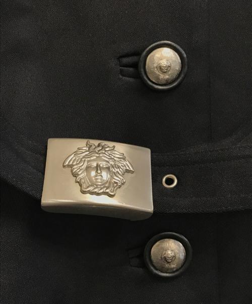 GIANNI VERSACE（ジャンニ・ヴェルサーチ）GIANNI VERSACE (ジャンニ・ヴェルサーチ) サファリジャケット ブラック サイズ:表記なしの古着・服飾アイテム