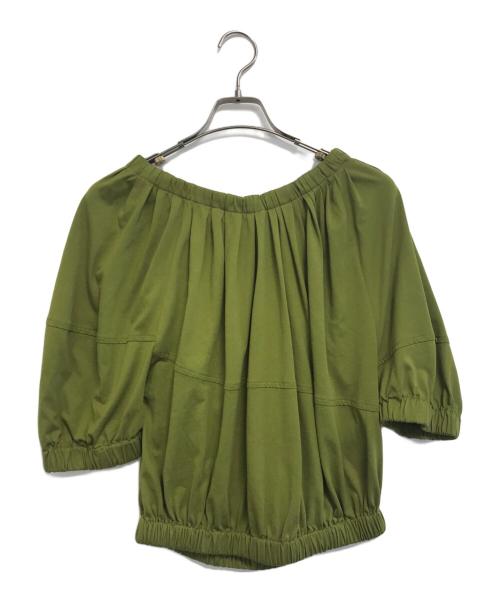 MARNI（マルニ）MARNI (マルニ) バックロゴギャザーカットソー グリーン サイズ:40 未使用品の古着・服飾アイテム