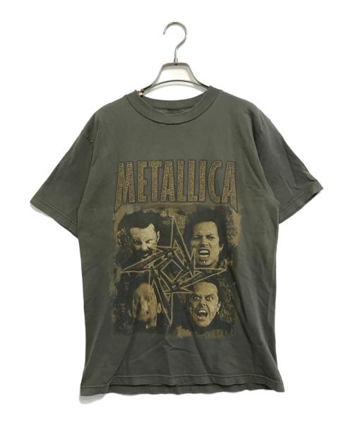 バンドTシャツ（バンドTシャツ）バンドTシャツ (バンドTシャツ) METALICA(メタリカ) バンドTシャツ グリーン サイズ:Mの古着・服飾アイテム