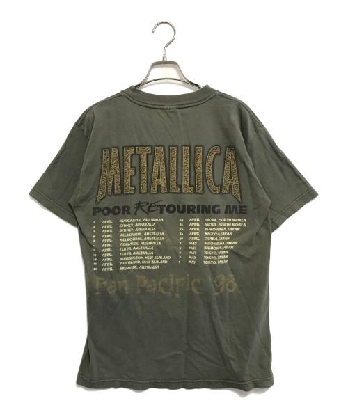 バンドTシャツ（バンドTシャツ）バンドTシャツ (バンドTシャツ) METALICA(メタリカ) バンドTシャツ グリーン サイズ:Mの古着・服飾アイテム