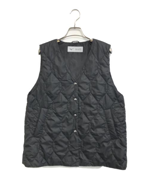 MIZUNO（ミズノ）MIZUNO (ミズノ) ROPE (ロペ) WINDSTOPPER ギャザーハーフコート ブラック サイズ:36の古着・服飾アイテム