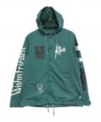 UNDERCOVERアンダーカバー）の古着「ナイロンフードコーチジャケット」｜グリーン