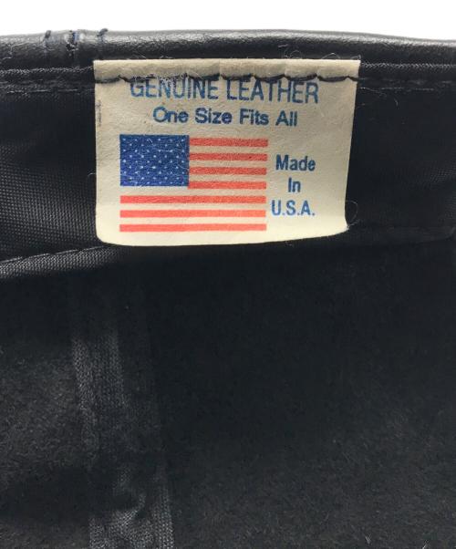 HARLEY-DAVIDSON（ハーレーダビッドソン）HARLEY-DAVIDSON (ハーレーダビッドソン) レザーキャップ ブラックの古着・服飾アイテム