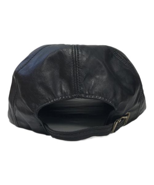 HARLEY-DAVIDSON（ハーレーダビッドソン）HARLEY-DAVIDSON (ハーレーダビッドソン) レザーキャップ ブラックの古着・服飾アイテム