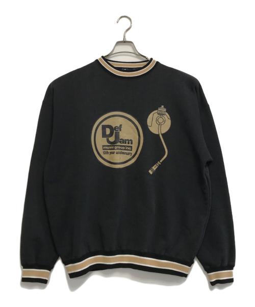 Def Jam（デフジャム）Def Jam (デフジャム) スウェット ブラック サイズ:XLARGEの古着・服飾アイテム