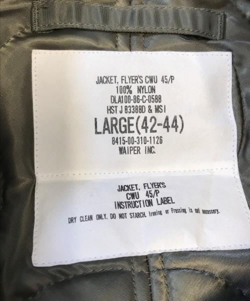 waiper（ワイパー）waiper (ワイパー) CWU-45/P フライトジャケット オリーブ サイズ:Lの古着・服飾アイテム