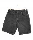 LEVI'Sリーバイス）の古着「後染めブラックデニムショートパンツ」｜ブラック