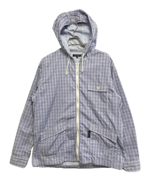 COMME des GARCONS HOMME（コムデギャルソン オム）COMME des GARCONS HOMME (コムデギャルソン オム) ジップフードギンガムチェックシャツ スカイブルー サイズ:Lの古着・服飾アイテム