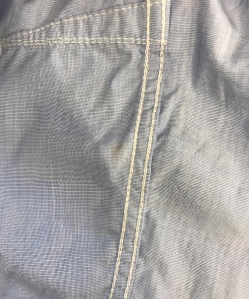 COMME des GARCONS HOMME（コムデギャルソン オム）COMME des GARCONS HOMME (コムデギャルソン オム) ジップフードギンガムチェックシャツ スカイブルー サイズ:Lの古着・服飾アイテム