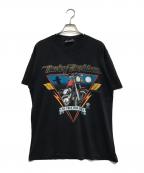 モーターTシャツモーターTシャツ）の古着「80s HARLEY-DAVIDSON(ハーレー・ダビッドソン) モーターTシャツ」｜ブラック